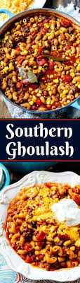 Southern Ghoulash Spicy Southern Kitchen Recipe Southern Recipes Recipes Comfort Food