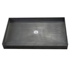 Shop Tile Ready Made For Tile Fiberglass Plastic Composite Shower Base 34 In W X 48 In L With Center Drain At Lowe Tile Ready Shower Pan Shower Base Shower Pan