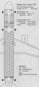 Delta Boeing 757 Seatguru Vintage Airline Seat Map: Delta Air Lines Boeing 757-200 - Frequently Flying