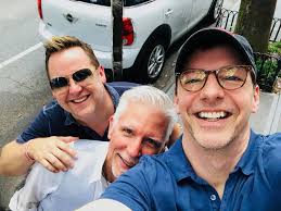 Scott Icenogle and I ran into this amazing human being, Barry Hoff, who was  my Broadway show dresser for both “Promises, Promises” and for “An Act Of  God”. ❤️