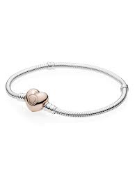 Fri fragt på ordrer over 399 dkk. Pandora 580719 Damen Armband Mit Herz Verschluss Rose