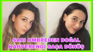 Ilk Defa Saclarimi Boyadim Sari Sactan Kahverengi Saca Dondum Palette Acik Kahverengi 5 0 Youtube