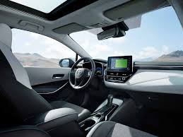 Features interior corolla cross hybrid are beyond interior, comfortable cabin space, multi purpose head unit, dual zone with auto function, elegant steering wheel design, electric power seat, illuminating console, and advanced drive mode. Toyota Corolla Touring Sports Estate Car Car Magazine