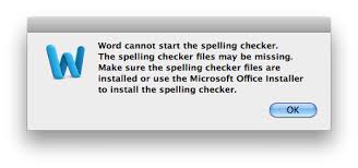 Office Mac 2011 Word Cannot Start The Spelling Checker Tech Kaki