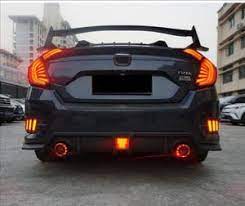 1 led exhaust muffler bluesky lemar muffler carbon fiber led