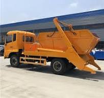 4X2 Dongfeng 6m3 Special Garbage Truck Swing Arm Garbage Collector Truck for Sale
