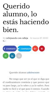 Un discurso motivacional es todo aquel que tiene un alto grado emocional, mismo que ayudará a estimular a aquella persona o grupo para que beneficios de un discurso motivacional. La Carta Viral De Un Profesor A Sus Alumnos Al Final Ha Tenido Que Ser Un Virus Quien Nos Ensene Que Es La Vida Infobae