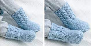 Knitting socks is fun, portable and even fast to do, once you've knitted a few pairs of socks. Celestina Knitted Baby Socks Free Knitting Pattern