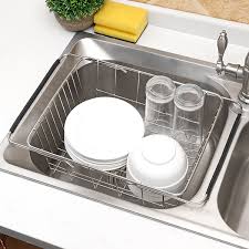 Maybe you would like to learn more about one of these? Dish Rack Over Sink 12 To 15 Expandable Dish Drying Rack Stainless Steel Adjustable Dish Drainer On Counter Utensil Silverware Storage Holder Storage Holder Walmart Canada