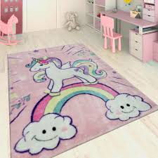 In manches kinderzimmer passt ein runder teppich mit dem fabelwesen. Handgetuftet Kinderteppich Einhorn Teppich De