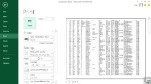 microsoft excel 2013 tutorial paper size orientation margins and scaling options