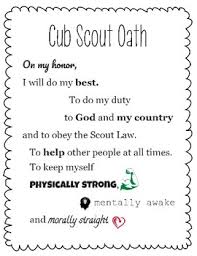 • participate in an outing. Cub Scout Oath By Msmccorkell Teachers Pay Teachers