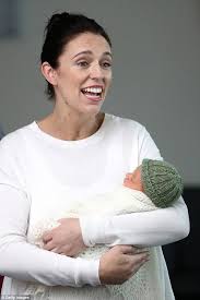 New Zealand Pm Jacinda Ardern Introduces Her Newborn To The World Iconic Women Powerful Women Inspirational Women