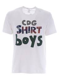 Comme Des Garcons Cdg Shirt Boys White Cotton T Shirt In Bianco Modesens