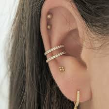 doubleconch conchhoop earings piercings ear piercings chart cute ear piercings