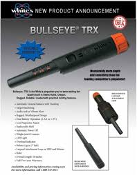 Or you may just want to change your color. New White S Bullseye Trx Pinpointer White S Metal Detectors Detectorprospector Com