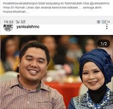 Semoga amal dan ibadahnya diterima disisi sang tuhan (allah). Innalillahi Wainnailaihi Rojiun Berusaha Selamatkan Anak Menantu Pemilik Rumah Limas Meninggal Dunia Terlindas Mobil Anaknya Juga Tak Tertolong Assajidin Com