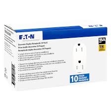 Now with black tr shutters providing a cleaner, sleeker look Tamper Resistant Duplex Receptacle Thermoplastic 10 Pack Tr1107w10 Rona