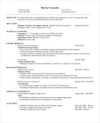 Computer Science Resume Template 7 Free Word Pdf Document In Computer Science Resume Computer Scienc Internship Resume Computer Science Job Resume Examples
