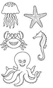 Animales Marinos Para Colorear
