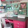 You don't have a designated spot for your crafting if space is tight, set up a mini station in a corner of your home office or inside a closet. 3