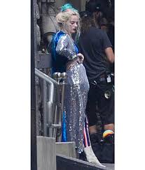 Harley Quinn Birds Of Prey Sequin Jacket Pin On Mid Length Coat