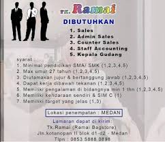 Check spelling or type a new query. Lowongan Kerja Medan Di Tk Ramai Loker Medan Desember 2019