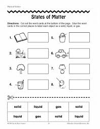 States Of Matter Worksheets 2nd Grade Free Science Worksheets Matter Worksheets States Of Matter Worksheet