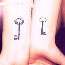 77 fantastic wrist key tattoos design. Black Two Key Tattoo On Both Wrist