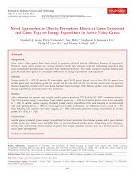 We ranked the best schools for game design in 2021. Pdf Novel Approaches To Obesity Prevention Effects Of Game Enjoyment And Game Type On Energy Expenditure In Active Video Games