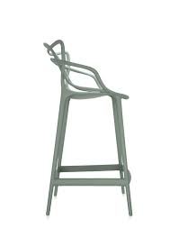 Emery dipped gold leaf counterstool design: Kartell Masters Counter Stool In Sage Green By Philippe Starck And Eugeni Quitllet For Sale At 1stdibs