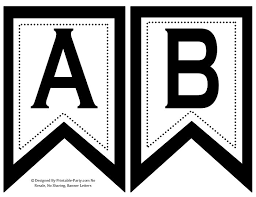 The pictures of your signsallday contributor and photographer giacinta pace had an idea to highlight some of the similar themes seen each month. 5x8 Inch Swallowtail Black Printable Banner Letters Etsy