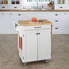 Maybe you would like to learn more about one of these? Homestyles Cuisine Cart White Kitchen Cart With Natural Wood Top 9001 0021 The Home Depot White Kitchen Cart Kitchen Tops Granite Small Kitchen Cabinets