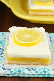 Lemon Bars With Cream Cheese Icing Video Miss In The Kitchen In 2020 Dessert Bar Recipe Lemon Desserts Delicious Desserts