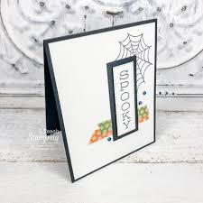 Halloween cards made with rubber stamping, cricut die cuts, stickers, and other supplies and techniques. Looking For Cute Halloween Card Ideas I Teach Stamping
