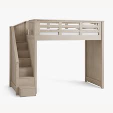 No mattress and no trundle included. Pottery Barn Kids Catalina Stair Loft Bed Aptdeco