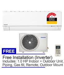 To cool down on a hot sunny day, this quick cooling air conditioner is the perfect purchase that is more than capable of cooling down and. Panasonic 1 0hp Inverter Air Conditioner Cs S10rkh Split Indoor Outdoor Air Con Unit Free Air Cond Installation Ladders Online