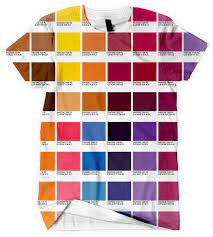 pantone colors t shirt men s short sleeve designed by squeaky chimp tshirts leggings tshirt color 233
