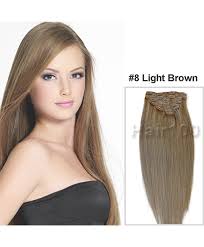 Clip In Hair Extensions Light Brown Is Available From Hair100 Now