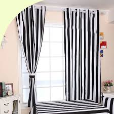 Modern & glamorous striped curtain designs for home: Decorating Your Room Using Black And White Striped Curtains Striped Room Black White Curtains Horizontal Striped Curtains