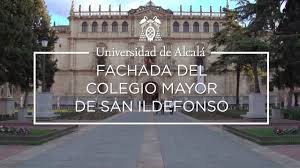 | el colegio mayor alcalá es un centro masculino de ideario católico adscrito a la universidad complutense de madrid. La Fachada De La Universidad De Alcala Dream Alcala