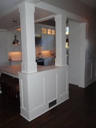 Pin By Alicia Wehby On Home Design Inspiration And Ideas Kitchen Columns Half Walls Kitchen Remodel Small