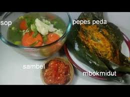 Sambal adalah istilah besar yang dalam kuliner indonesia merujuk pada saus pedas. 3 Menu Sehari Sop Pepes Peda Sambel Jlantah Youtube