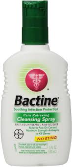 Ingredients are categorized as category iii when available data are insufficient to classify as safe and effective, and further testing is ^ bactine original first aid liquid, 4 fl oz ingredients and reviews. Bactine Pain Relieving Cleansing Spray 5 Oz Pack Of 4 Walmart Com Walmart Com