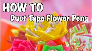 And they are really simple to make. How To Make A Duct Tape Flower Feltmagnet