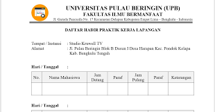 Absen adalah istilah populis (baca juga : Membuat Lembar Daftar Hadir Praktik Kerja Lapangan Pkl Dengan Microsoft Word Tutup Kurung