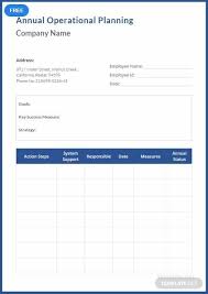 Make Sure Your Company Is Well Taken Care Of By Making An Annual Operational Plan This Template Is Easy To Edit A How To Plan Templates Business Plan Template