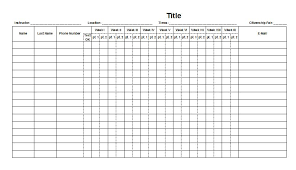 38 Free Printable Attendance Sheet Templates