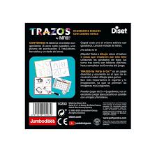 Un jugador es artista, a él se le ofrecen tres palabras y él tiene que escoger una y dibujarla. Juego De Mesa Party Co Trazos Diset Hipercor