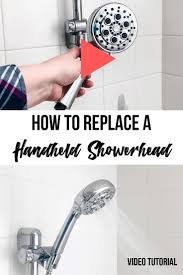 How To Replace A Handheld Shower Head In 5 Minutes Flat Handheld Shower Head Home Improvement Hand Held Shower